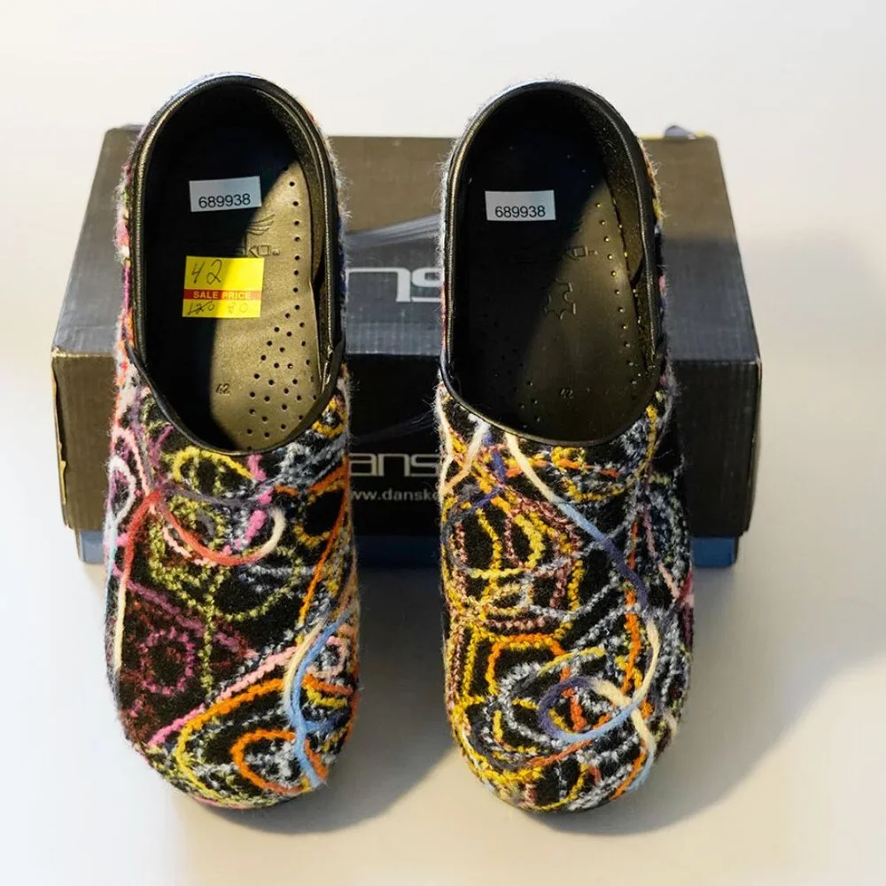 Dansko Professional Confetti Clogs, size 42 (11-11.5 USA) - Picture 2 of 4